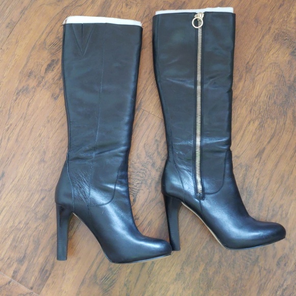 INC International Concepts Shoes - INC Tall Black Leather Boots. Size 7